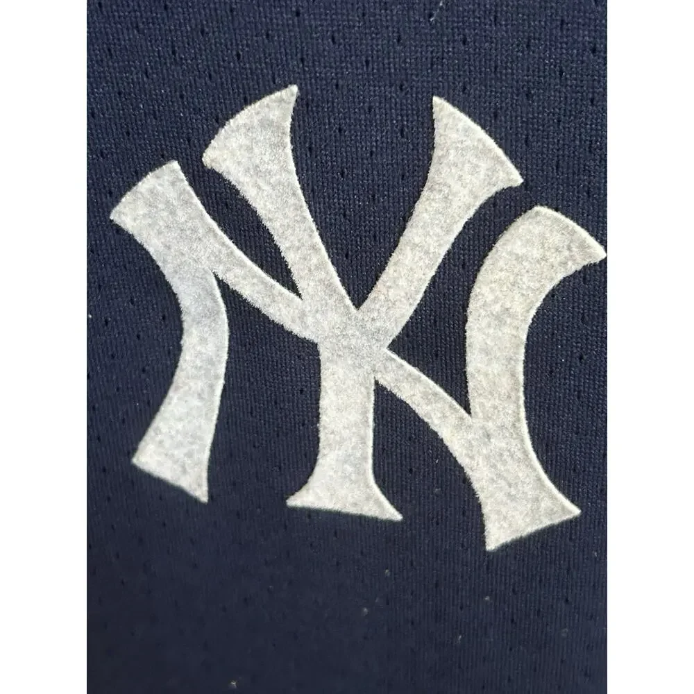 Vintage 90s Majestic New York Yankees Logo Jersey Sz 2X Mesh Blank Light Weight
